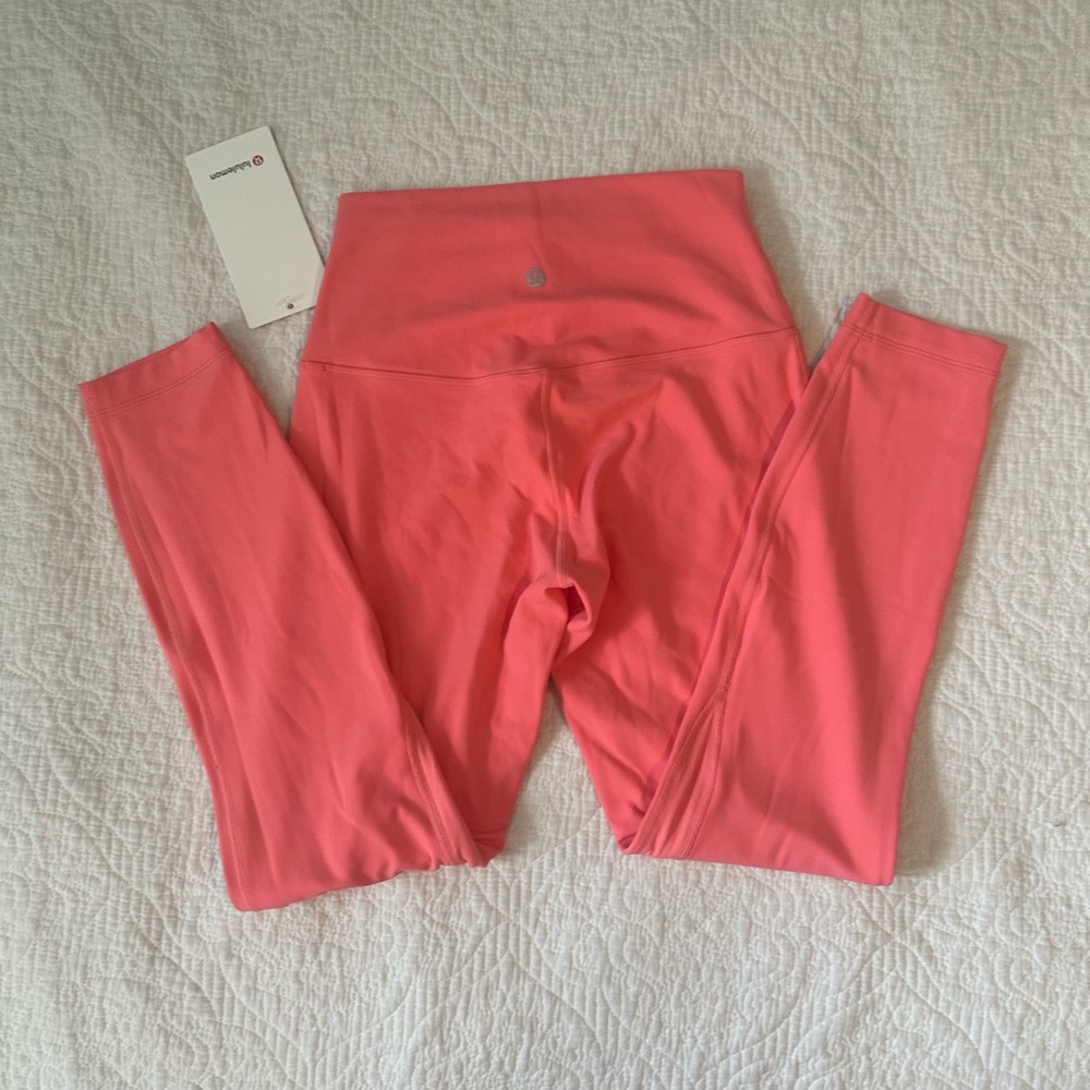 Lululemon leggins, New, Peach Color, Size: 6